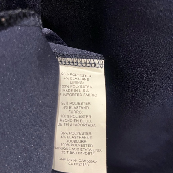 NWT Jump One-Shoulder Slim-Fitting Scuba-Crepe Sheath Mini Short Dress Navy XS - Picture 5 of 6